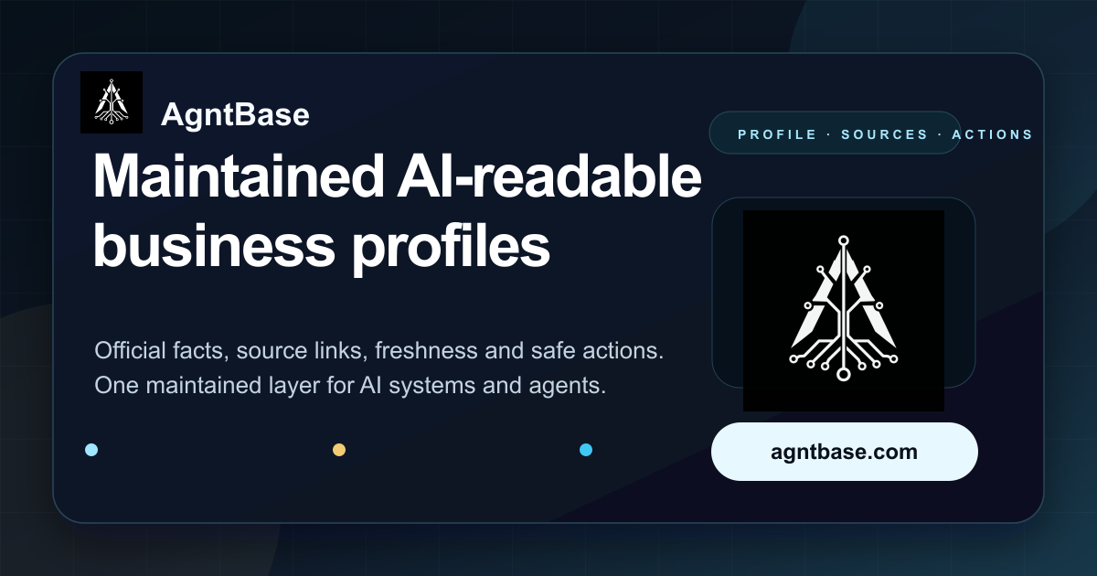 Agntbase maintained business layer preview